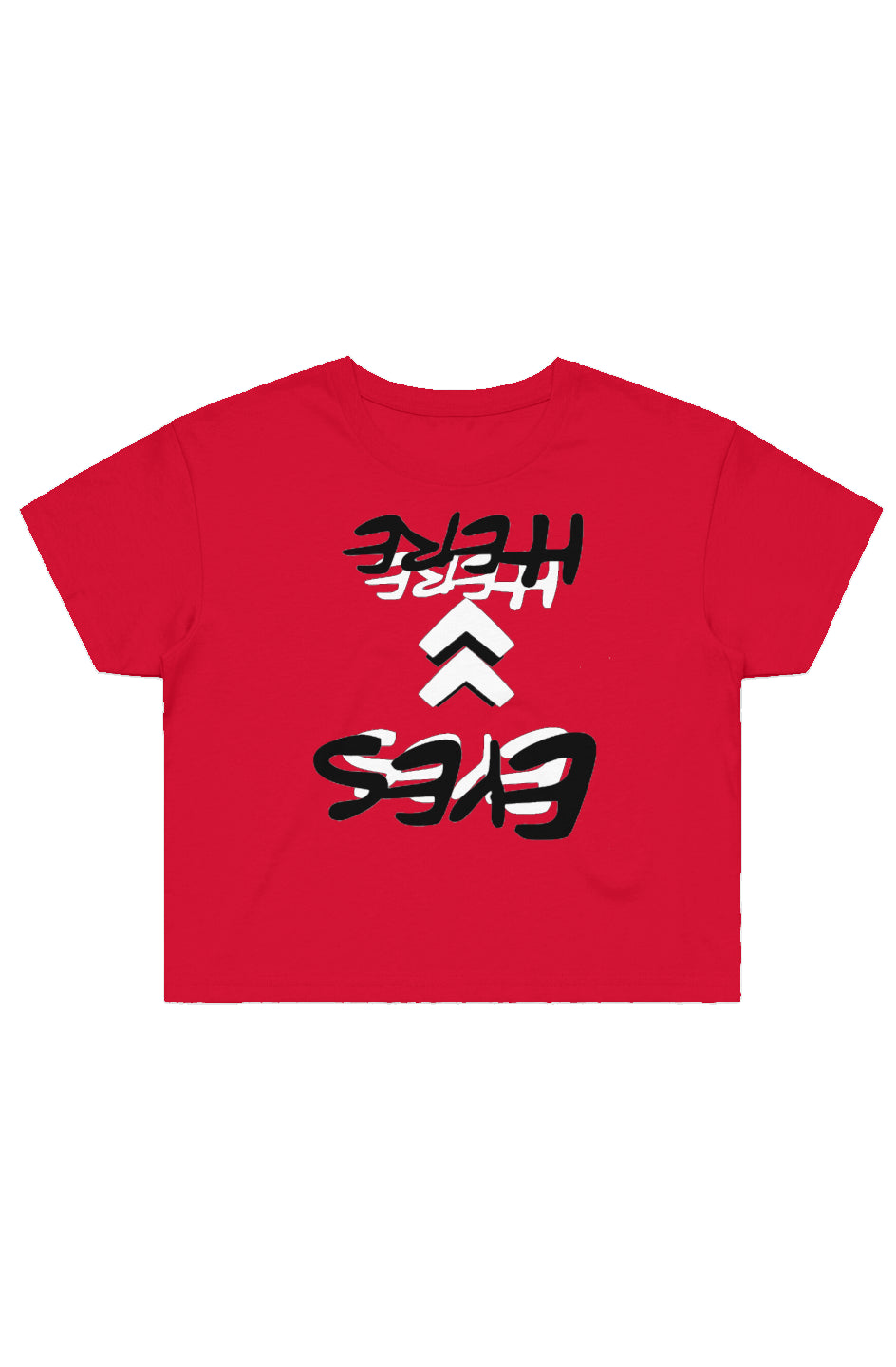 EYES UP HERE Crop Tee