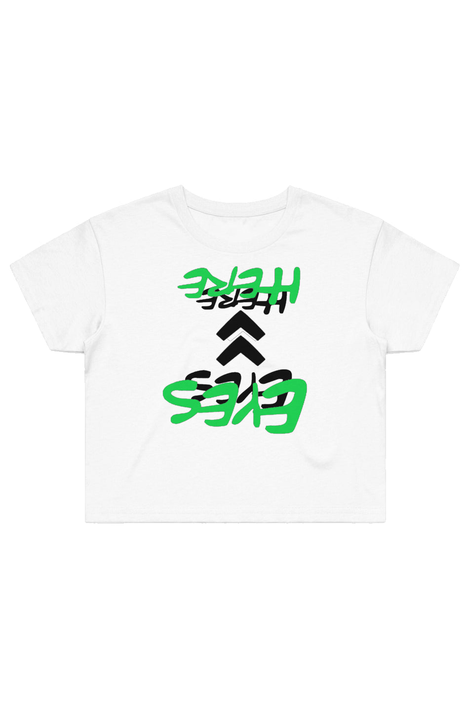EYES UP HERE Crop Tee