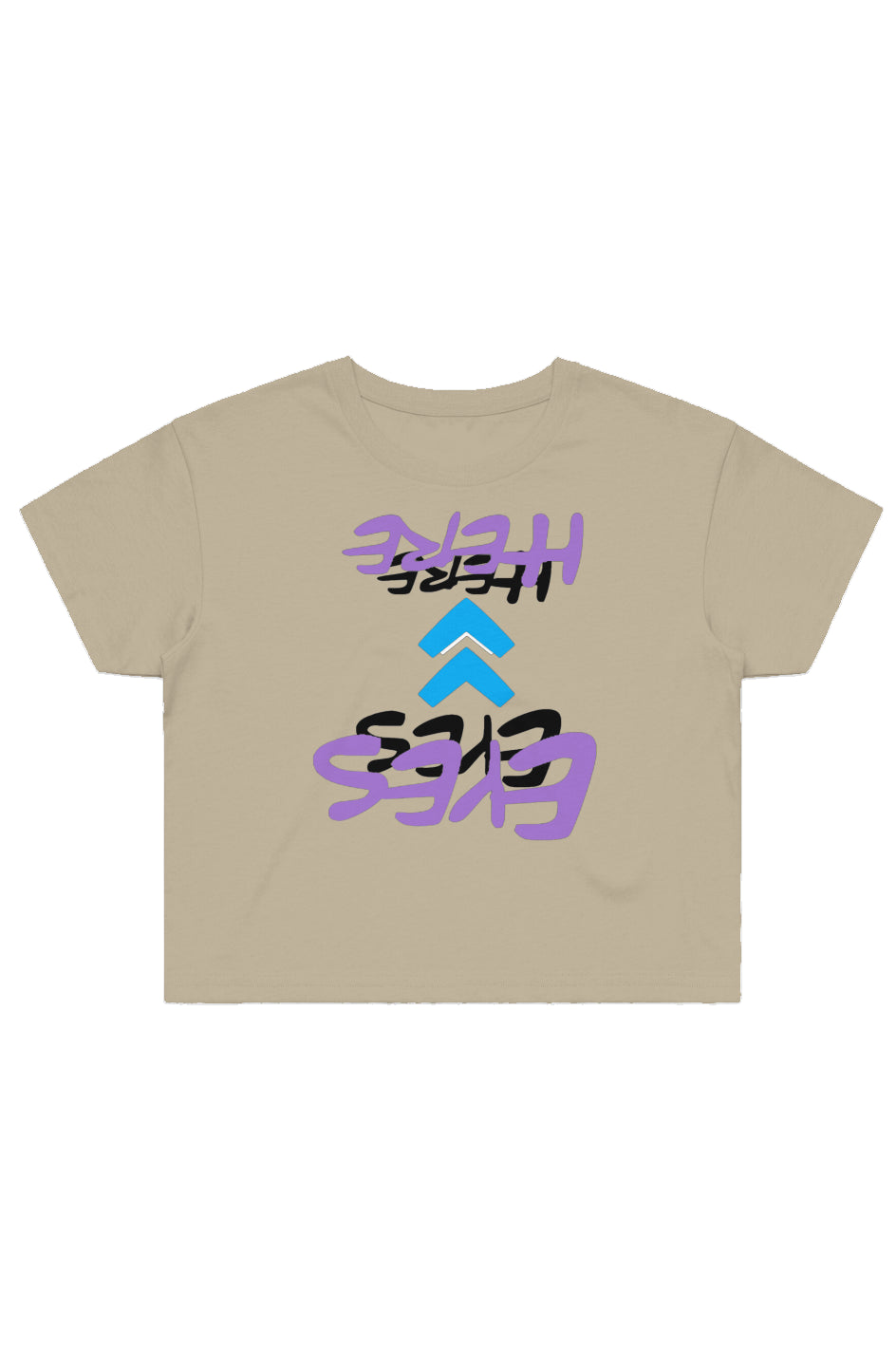 EYES UP HERE Crop Tee
