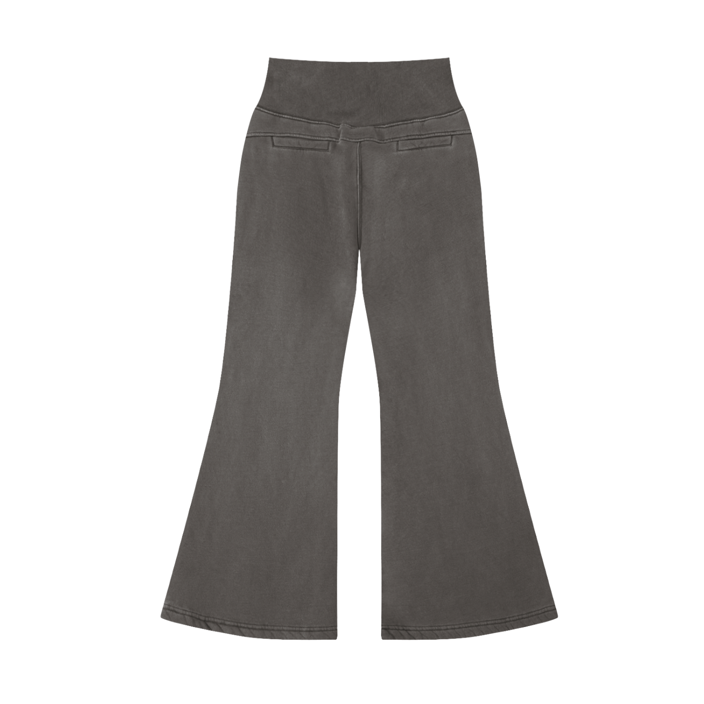 Smile Love Washed Flared Fleece Pants