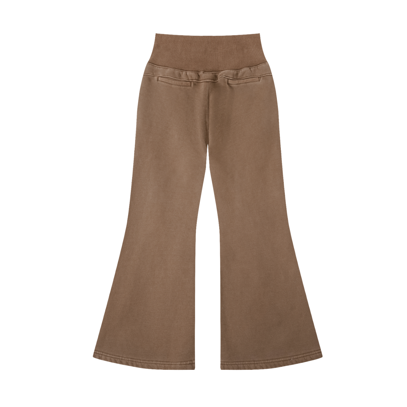 Smile Love Washed Flared Fleece Pants