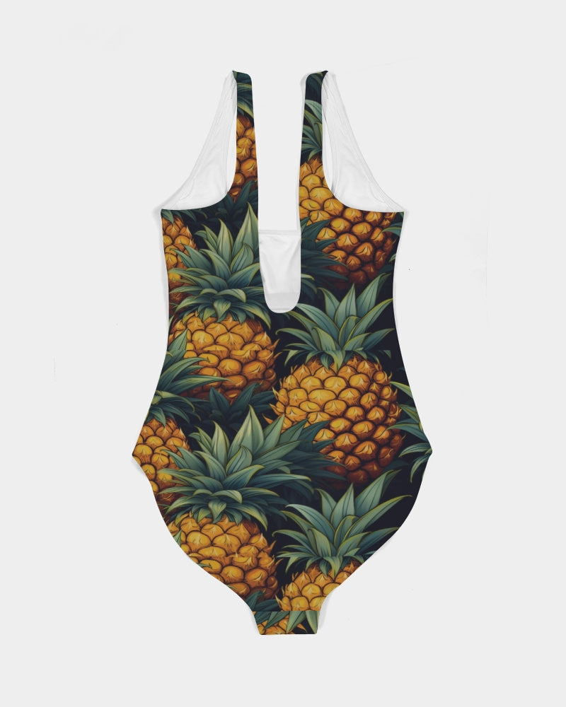 pineapples Women's All-Over Print One-Piece Swimsuit