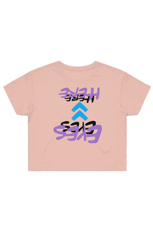 EYES UP HERE Crop Tee