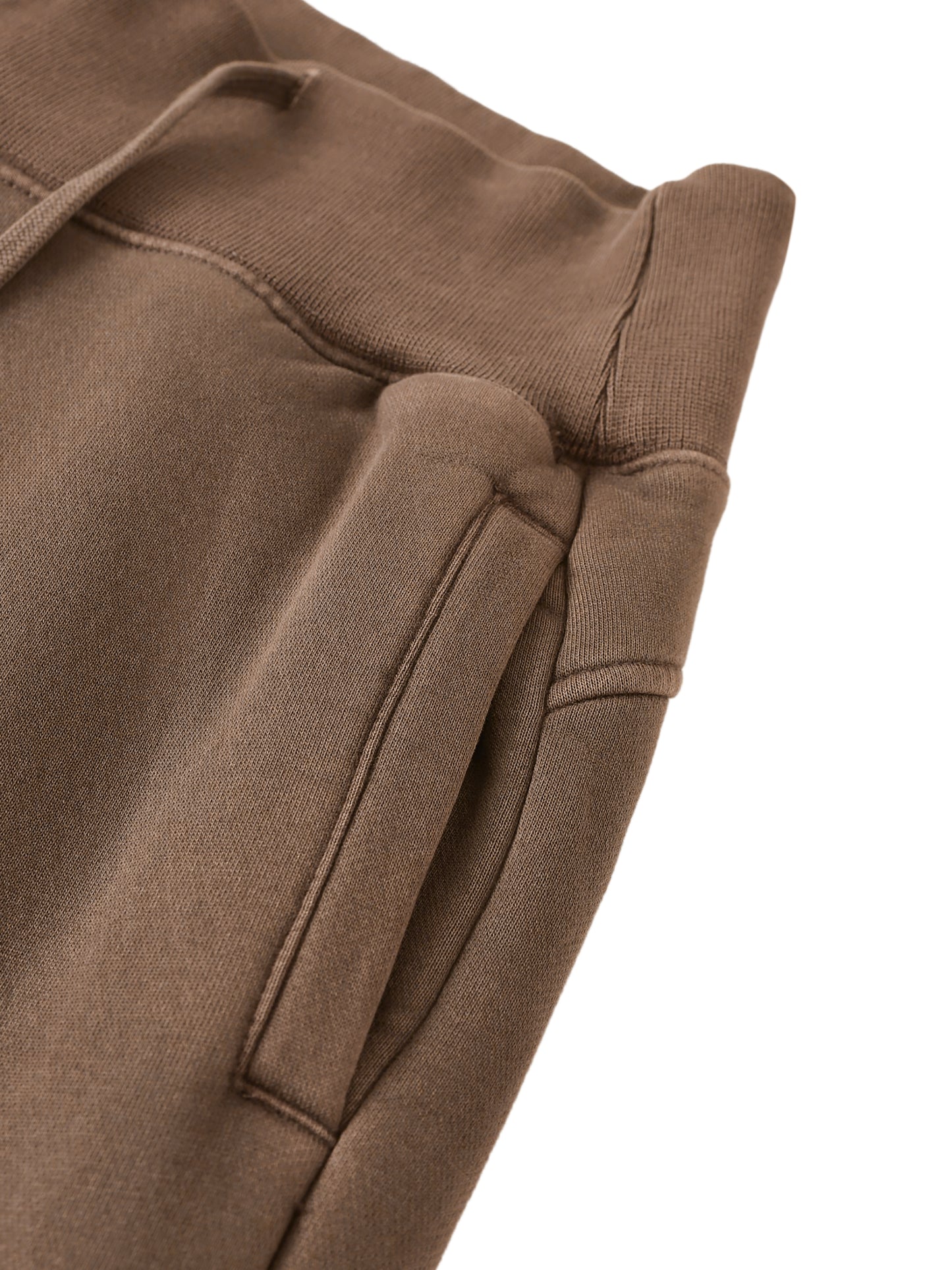 Smile Love Washed Flared Fleece Pants