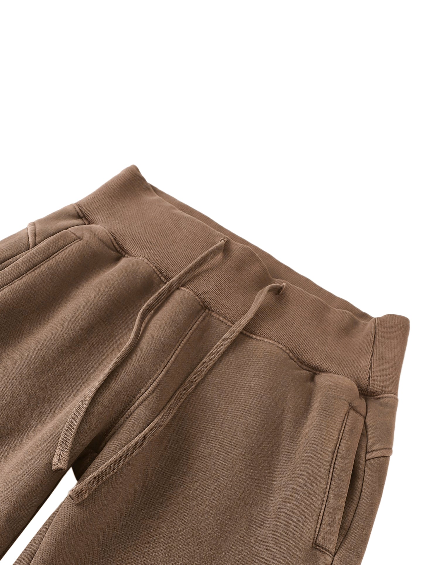Smile Love Washed Flared Fleece Pants